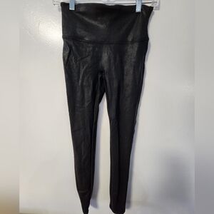 Spanx Black Faux Leather Leggings